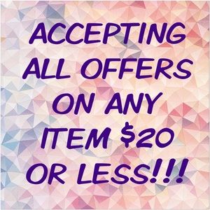 ACCEPTING ALL OFFERS